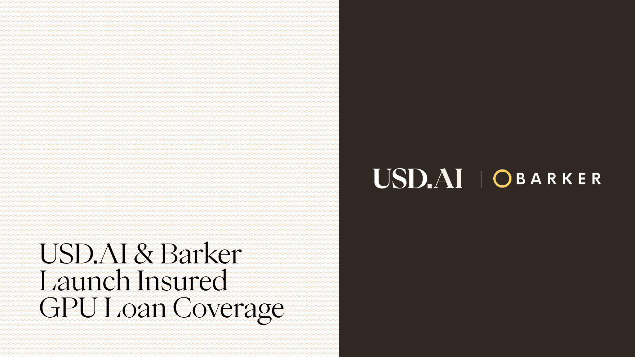 USD.AI & Barker Launch Insured GPU Loan Coverage