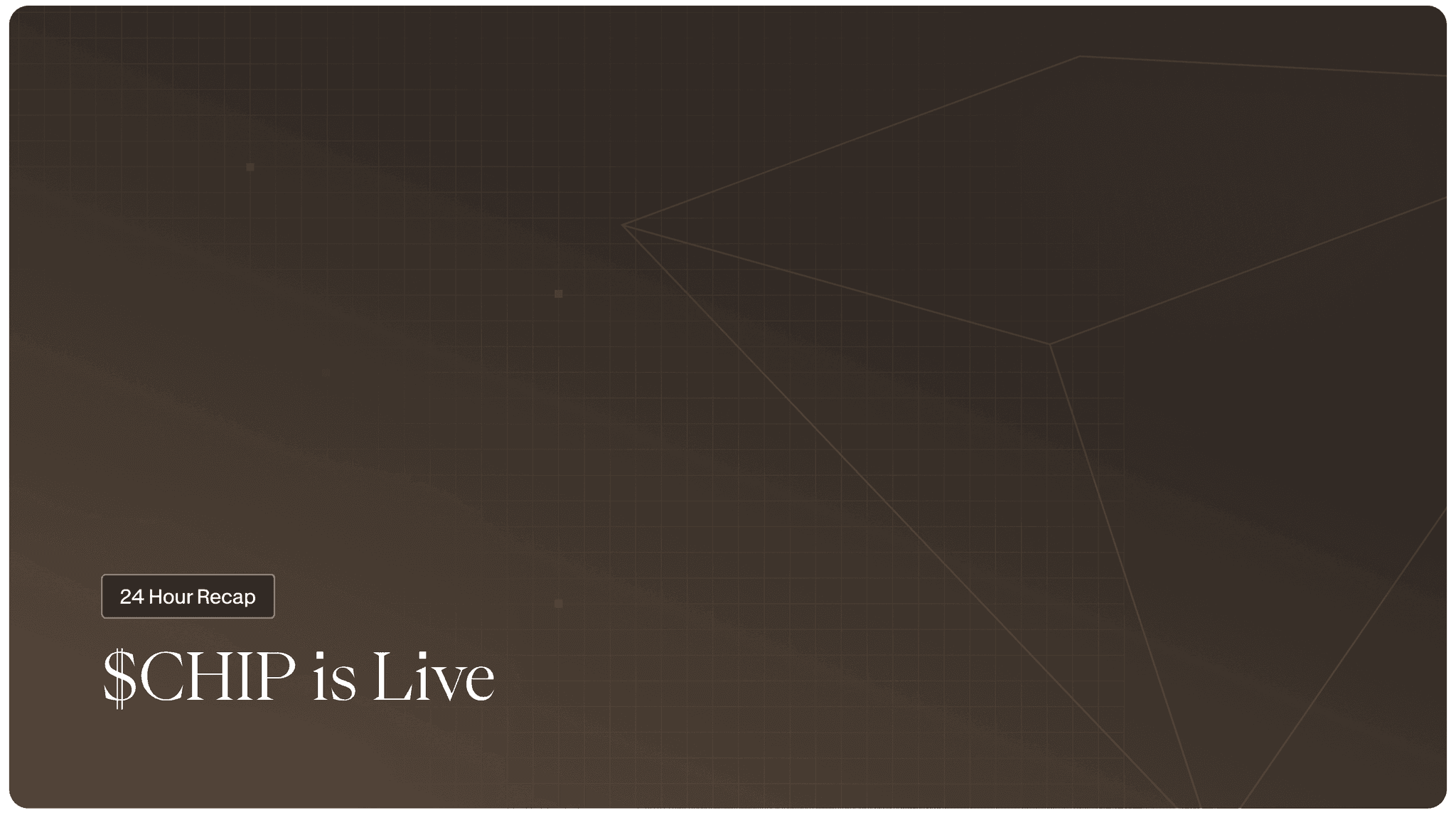 $CHIP Is Live